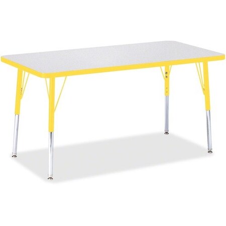 Jonti-Craft TABLE, RECTANGLE, 24X48, GY/YW JNT6403JCA007